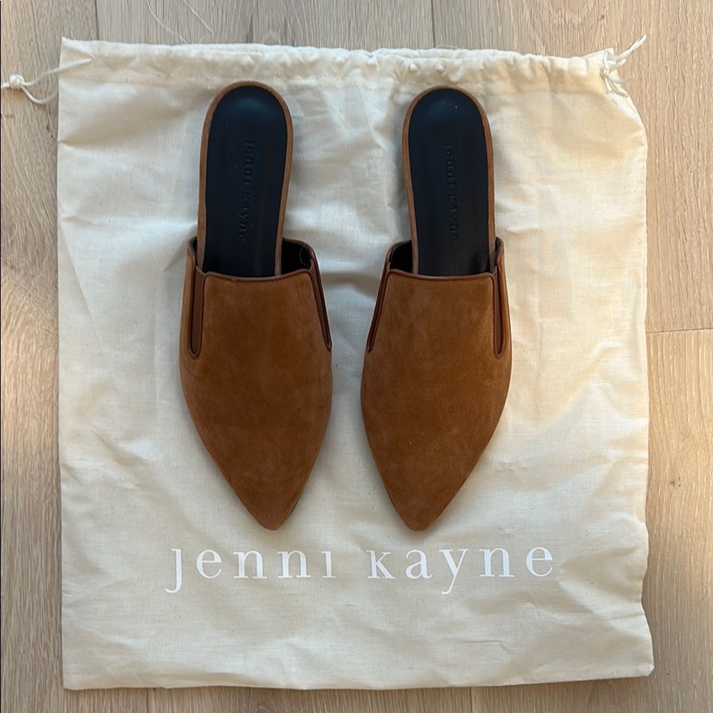 Jenni Kayne Brown Suede Mules
